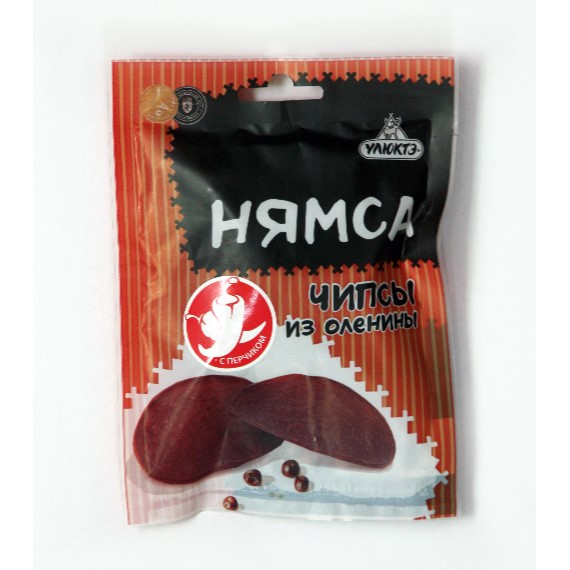 картинка «Нямса» чипсы пикантные из оленины картинка «Нямса» чипсы пикантные из оленины